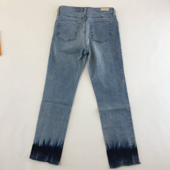 Ag Adriano Goldschmied The Isabelle High Waist Crop Straight Leg Jeans 28 - Picture 7 of 12